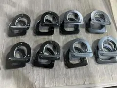 埋め込みフック ツバ付き（大）鉄製メッキ 12個セット トラック荷台