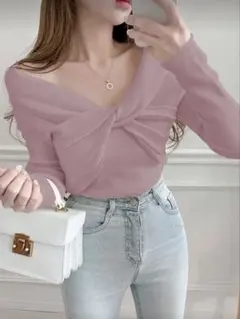 SHEIN オフショル　ニット