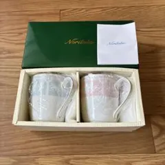 ノリタケ　レースウッドゴールドペアマグカップ