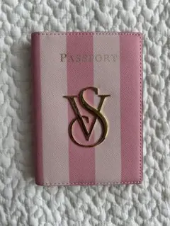 Victoria's Secret パスポートケース ピンクストライプ