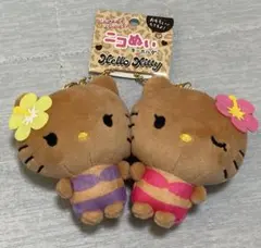 サンリオ ハローキティ ニコぬいキーホルダー 日焼けキティ キーホルダー ギャル