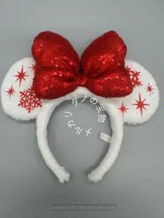 正規品 東京ディズニーシー クリスマス 2015 ミニー カチューシャ