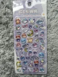 クリア ぷくぷくキャンディシール ボンボンドロップ