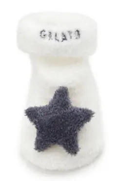 ジェラートピケ　スムーズィー　ベビー靴下 星型デザイン