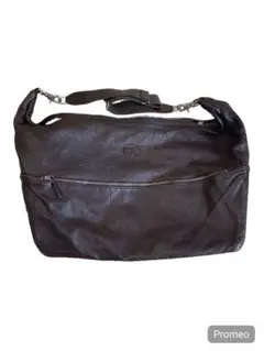 大容量　Daniel&Bob ダニエルアンドボブ　ショルダーバッグ　本革　濃茶