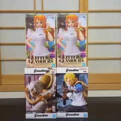 ワンピース モンキー・D・ルフィ サボ ナミ フィギュア4点セット