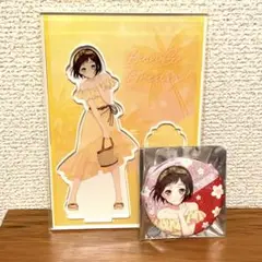 バンドリDream Vacation アクリルスタンド　缶バッジ 羽沢つぐみ