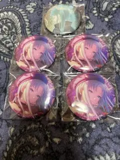 プロセカ グリッター缶バッジ5点 初音ミク ビビミク 特訓前後