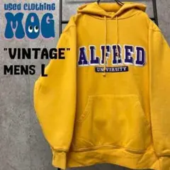 《US古着》ヴィンテージ カレッジ スウェット/パーカ ロゴ刺繍 メンズL