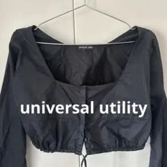 universal utility ショート丈ブラウスクロップド 長袖　jkt