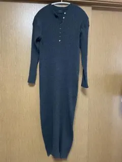 スピック＆スパン／ヘンリーネックリブニットワンピース