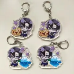 からぴち　もふ　御当地アクリルキーホルダー 4個セット