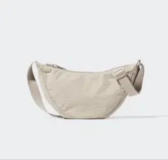 UNIQLO ラウンドミニショルダーバッグ　ベージュ