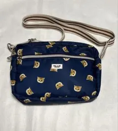 ポール&ジョー　猫ショルダーバッグ　ネイビー
