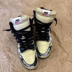NIKE ハイカットスニーカー イエロー/ブラック