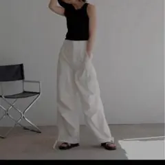 LIAN カーゴ パラシュート パンツ ホワイト