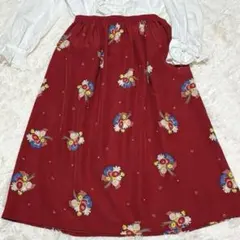 ★週末セール　PINK HOUSE ピンクハウス　フレアスカート 花柄