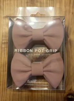 Francfranc RIBBON POT GRIP 鍋つかみ ピンクのサムネイル