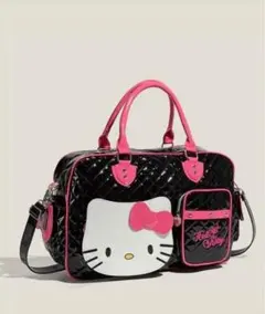 ハローキティ ボストンバッグ ショルダーバッグ y2k エナメルバッグ スクバ