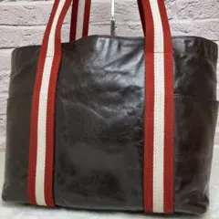 美品✨バリー トレインスポッティング A4 サイドポケット トートバッグ 本革