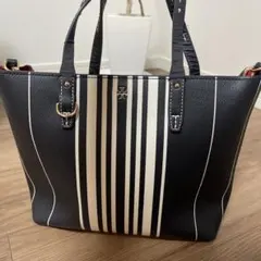 Tory Burch ストライプ トートバッグ