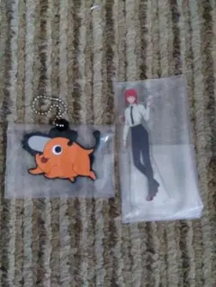 チェンソーマン１番くじ　マキマ　ポチタ　アクリルスタンド　ラバーチャーム