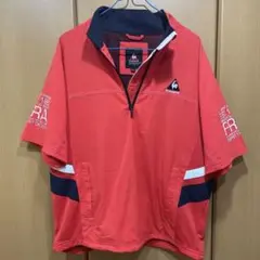 ルコックスポルティフ ゴルフウェア 半袖 ハーフジップアウター Mサイズ