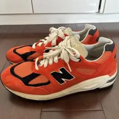 New Balance 990v2 Orange スニーカー　アメリカ製のサムネイル