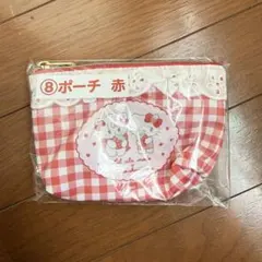サンリオ mikko 一番くじ ⑧ポーチ赤