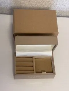 HAYASHIYA アクセサリーケース　ベージュブラウン