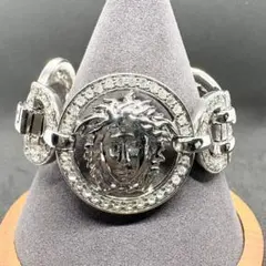VERSACE ブレスレット メデューサ コイン ラインストーン シルバーのサムネイル