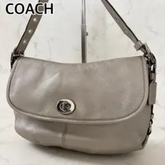 【美品】COACH　Y2K　ターンロック　2way　ショルダーバッグ　レザー