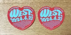 ジャニーズWEST AWARD 会場限定 ステッカー 神奈川 2枚