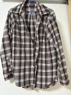 NAVY 長袖チェックシャツ　メンズのサムネイル