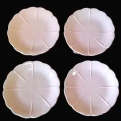 大皿追加可❀ 花やか皿 秋桜 4枚セット 新品