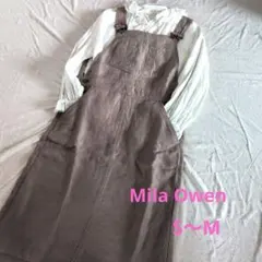 Mila Owen ミラオーウェン リネンデニム サロペットスカート　S〜Mのサムネイル