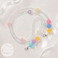 120cm スマホ ショルダーストラップ キャンディー ポップ　ネックストラップ