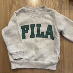 FILA グレー ロゴ トレーナー