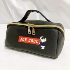 美品　スヌーピー　SNOOPY メイクポーチ　ペンケース　黒　ブラック
