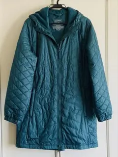 L.L.Bean キルティングコート ティールカラー　Lサイズ 日本XLサイズ