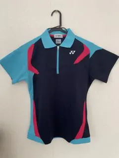 YONEX バドミントンシャツ Lサイズ ネイビー/ターコイズ　廃盤モデル