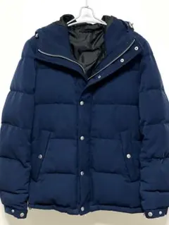 148【美品】 INHERIT ダウンジャケット ネイビー L