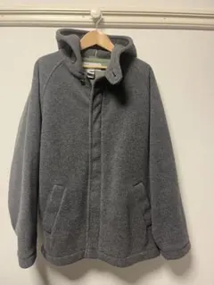 【肉厚】L.L.Bean フリースパーカー グレー Mサイズ ビッグシルエット