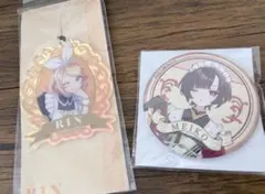 鏡音リン　MEIKO アクスタ、缶バッジ　2点