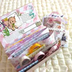 蜂の巣蛇腹おすそ分けファイルとローディットペーパーバッグセット コラージュ紙もの