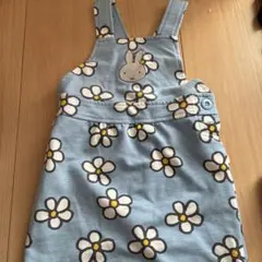 ミッフィー ジャンパースカート　ジャンスカ　花柄　80