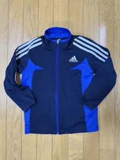 【美品】adidas ジャージ ネイビー/ブルー 120
