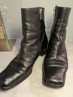 【美品・裏張り済】BALLY バリー ショートブーツ 36E 黒 23cmのサムネイル
