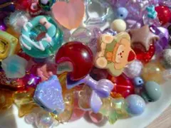 カラフルなプラスチックビーズセット