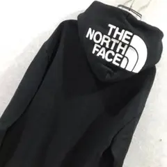 THE NORTH FACE ビッグロゴ スウェット パーカー 黒白 M